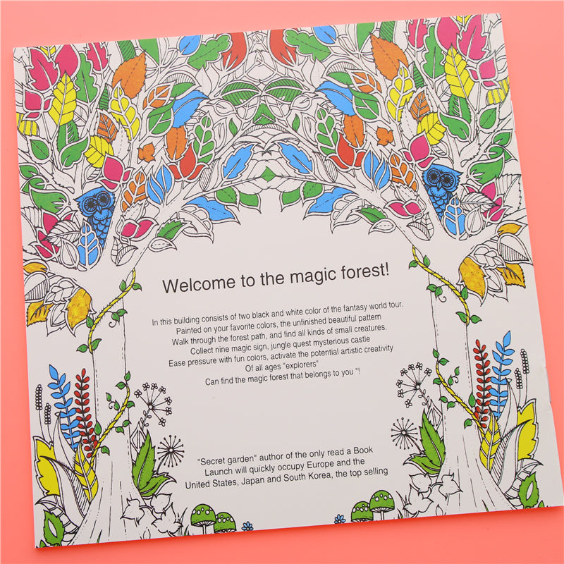 Enchanted Forest Adult Coloring Book, 24 Pages by HitMyNeed