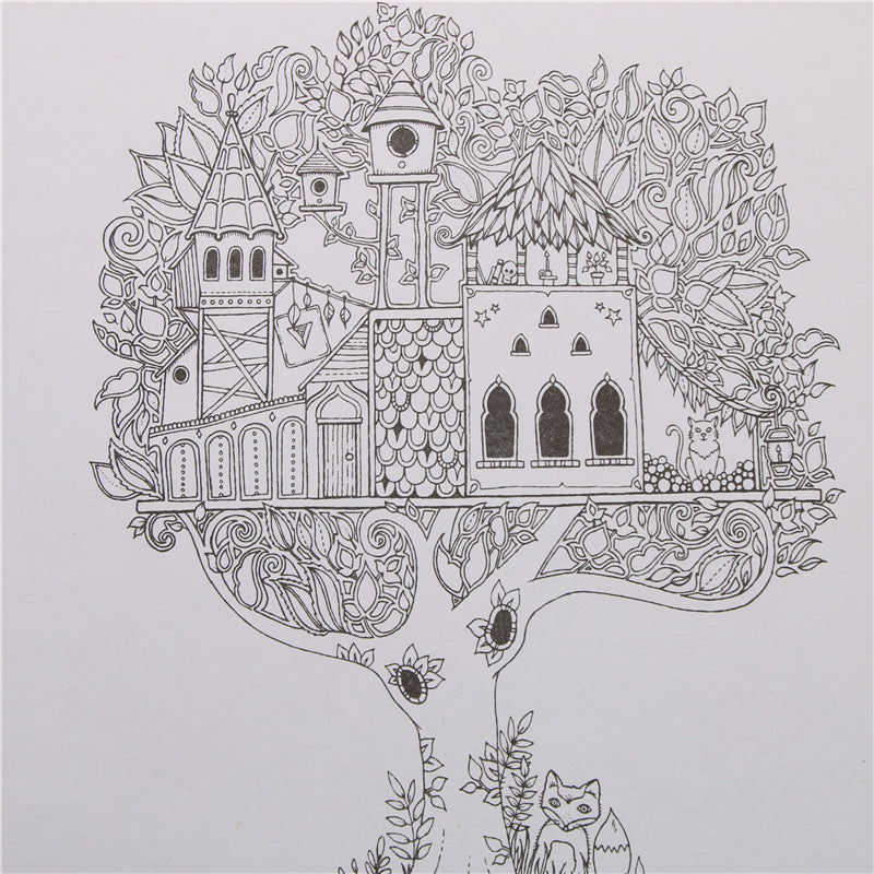 Enchanted Forest Adult Coloring Book, 24 Pages by HitMyNeed