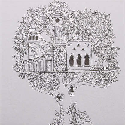Enchanted Forest Adult Coloring Book, 24 Pages by HitMyNeed