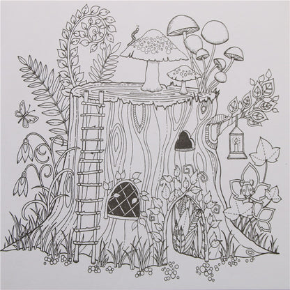 Enchanted Forest Adult Coloring Book, 24 Pages by HitMyNeed