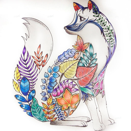 Enchanted Forest Anti-Stress Colouring Book, 24 Pages by HitMyNeed