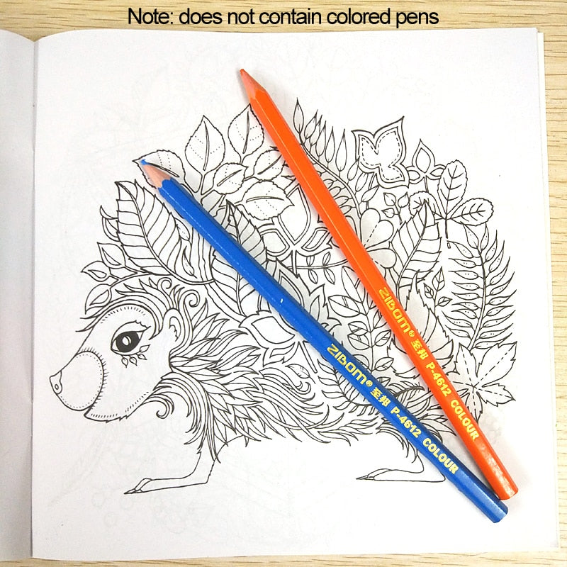Enchanted Forest Anti-Stress Colouring Book, 24 Pages by HitMyNeed