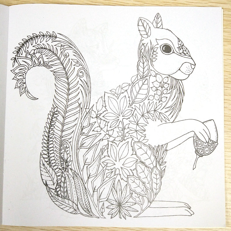 Enchanted Forest Anti-Stress Colouring Book, 24 Pages by HitMyNeed