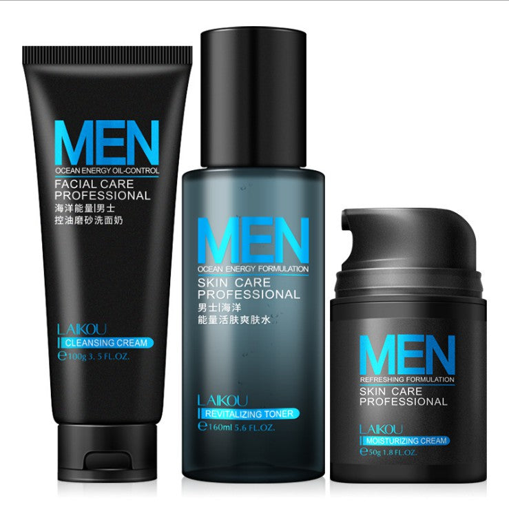 Energizing 3-Step Skin Care Set for Men by HitMyNeed