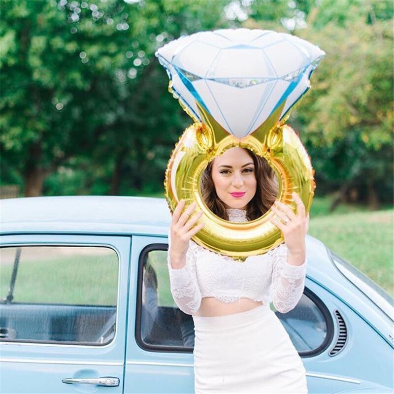Engagement Ring Foil Balloon 43 inch by HitMyNeed