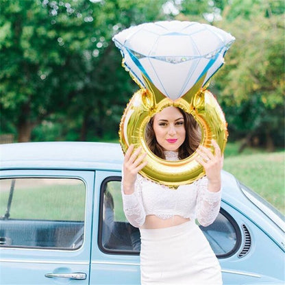 Engagement Ring Foil Balloon 43 inch by HitMyNeed
