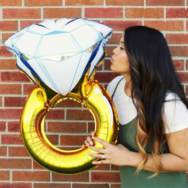 Engagement Ring Foil Balloon 43 inch by HitMyNeed