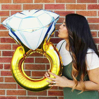 Engagement Ring Foil Balloon 43 inch by HitMyNeed