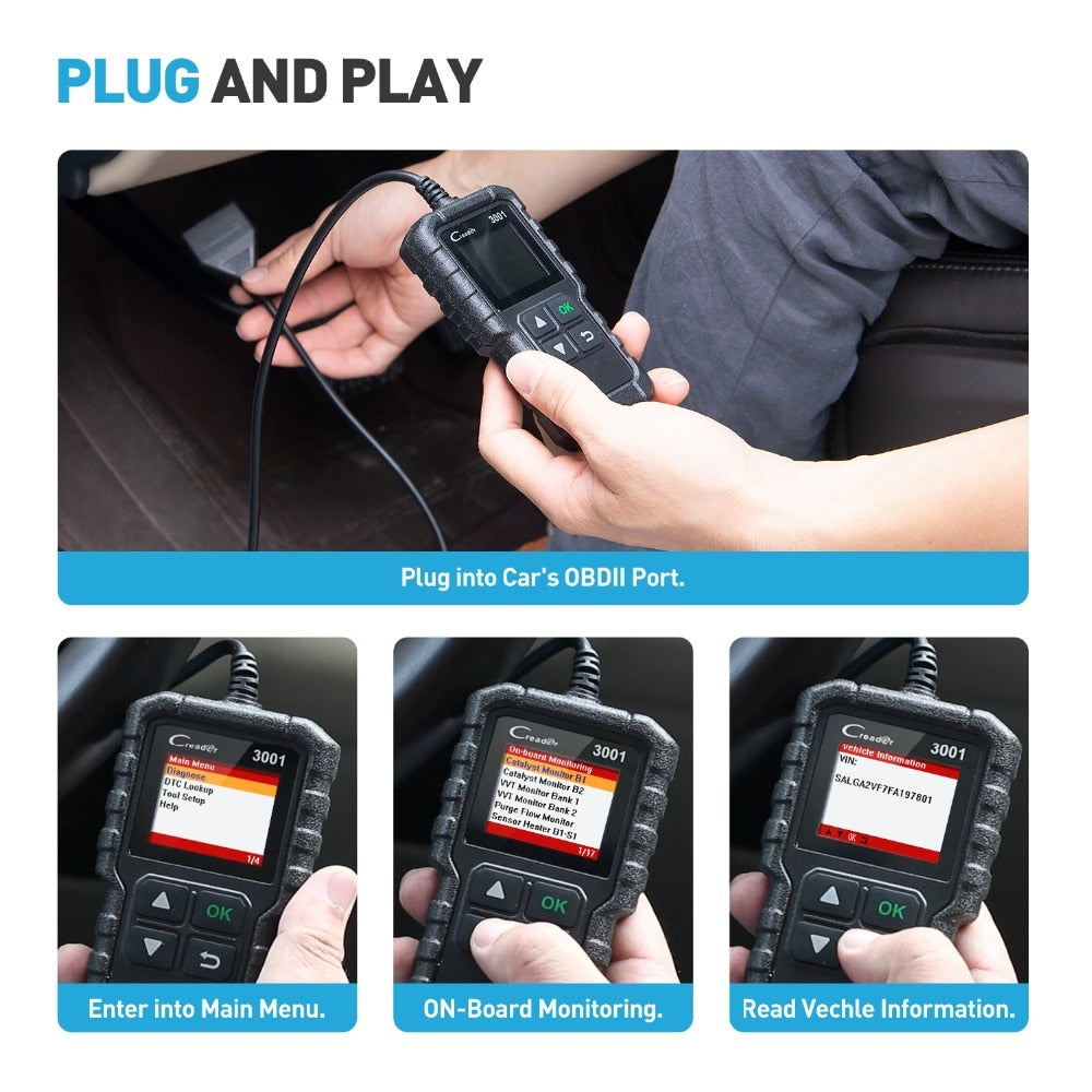 Engine Code Reader OBD2 Car Diagnostic Tool by HitMyNeed