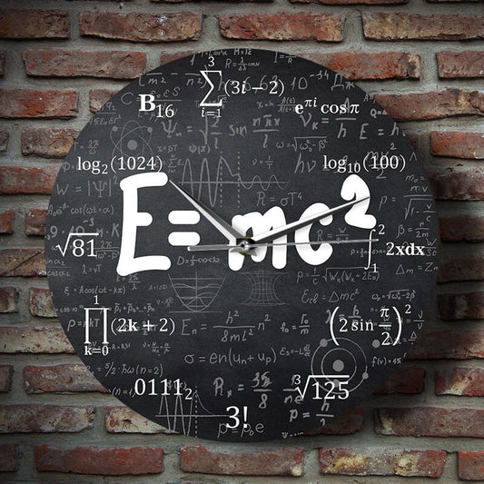 Engineer Wall Clock with Relativity Formula Design by HitMyNeed