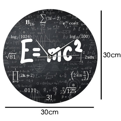 Engineer Wall Clock with Relativity Formula Design by HitMyNeed