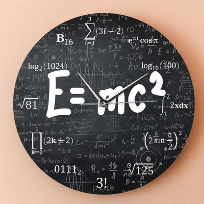 Engineer Wall Clock with Relativity Formula Design by HitMyNeed