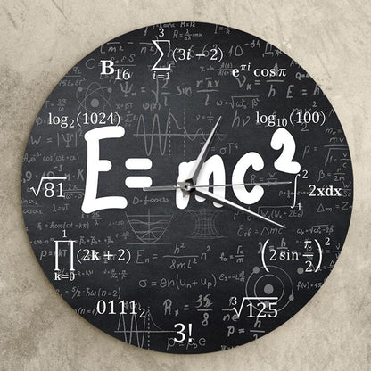 Engineer Wall Clock with Relativity Formula Design by HitMyNeed