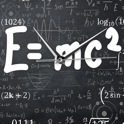 Engineer Wall Clock with Relativity Formula Design by HitMyNeed