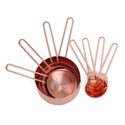 Engraved Stainless Steel Measuring Cups Set, 8-Piece by HitMyNeed