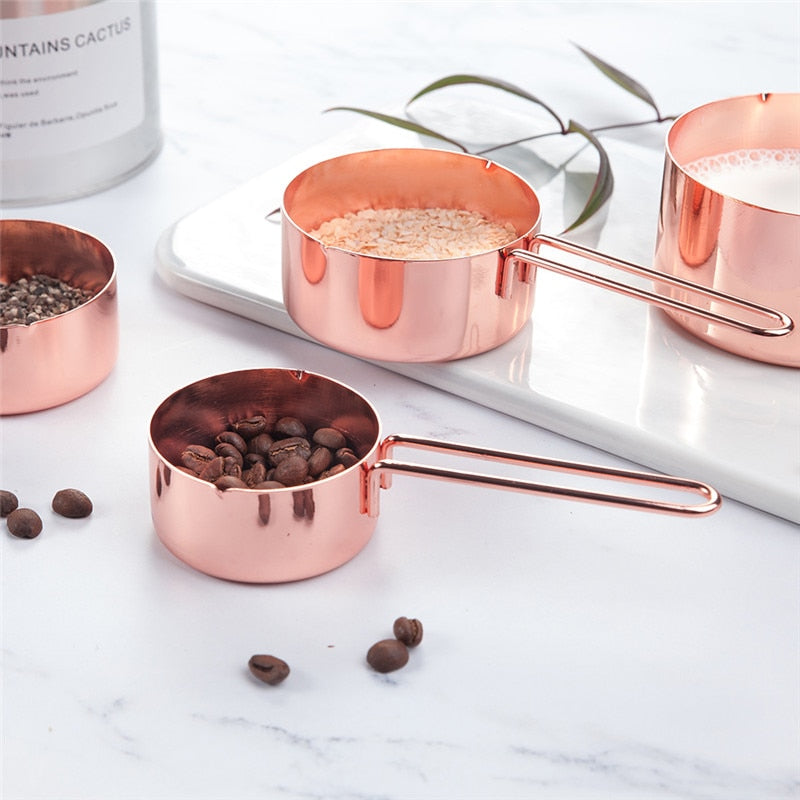 Engraved Stainless Steel Measuring Cups Set, 8-Piece by HitMyNeed