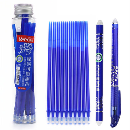 Erasable Gel Pen Set with 10 Refills and Eraser by HitMyNeed