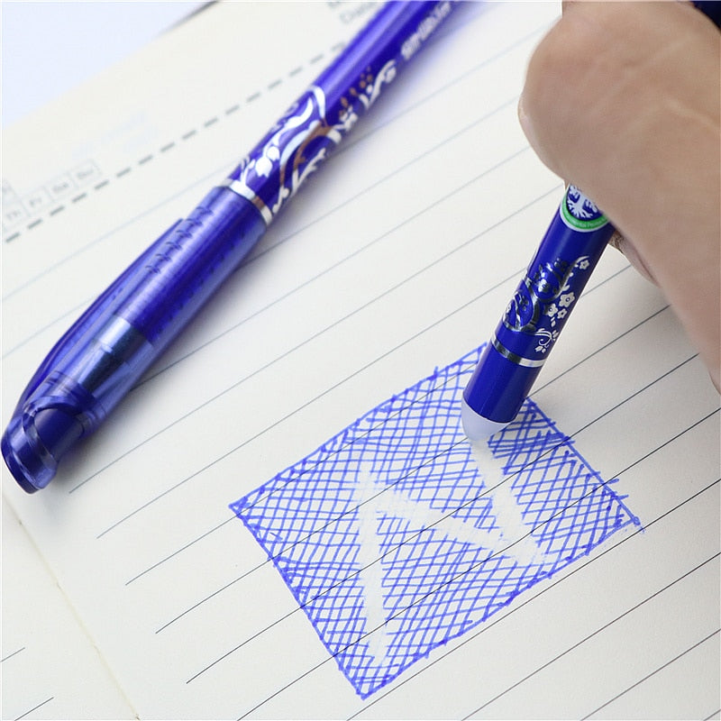 Erasable Gel Pen Set with 10 Refills and Eraser by HitMyNeed