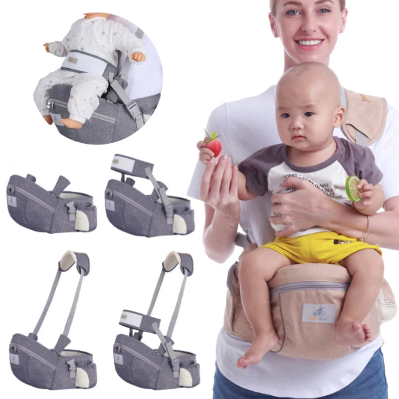 Ergonomic Baby Carrier with Hip Seat & Waist Support by HitMyNeed
