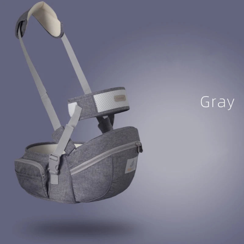 Ergonomic Baby Carrier with Hip Seat & Waist Support gray by HitMyNeed