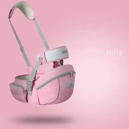 Ergonomic Baby Carrier with Hip Seat & Waist Support pink by HitMyNeed