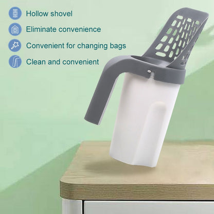 Ergonomic Cat Litter Scoop with Sifter Grid by HitMyNeed