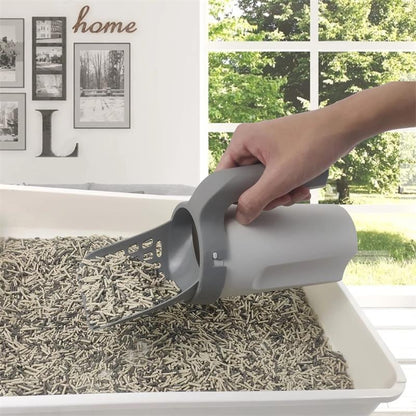 Ergonomic Cat Litter Scoop with Sifter Grid by HitMyNeed