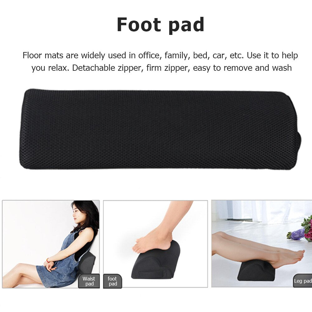 Ergonomic Foot Rest Soft Cushion for Desk Work by HitMyNeed