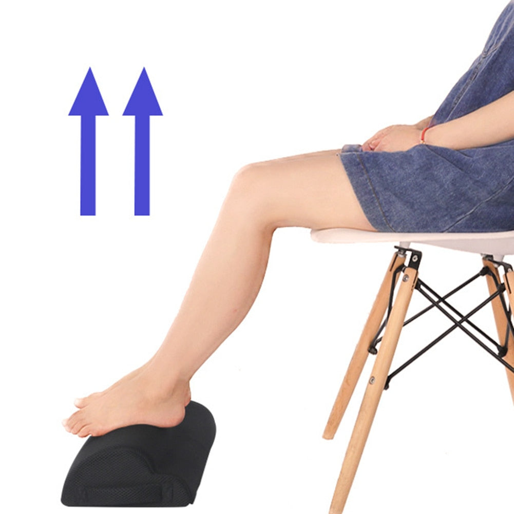 Ergonomic Foot Rest Soft Cushion for Desk Work by HitMyNeed