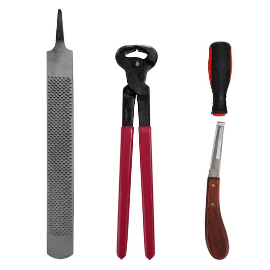 Ergonomic Horse Hoof Trimming Tool Set (4pcs) by HitMyNeed