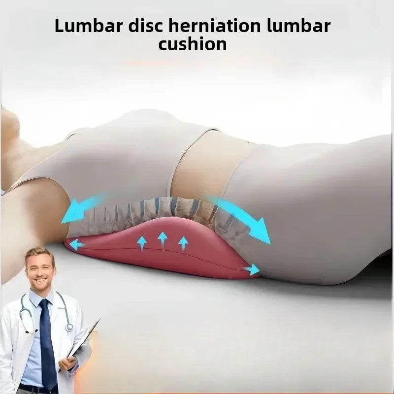 Ergonomic Memory Foam Lumbar Support Sleep Pillow by HitMyNeed