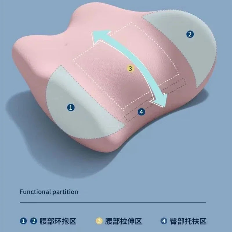 Ergonomic Memory Foam Lumbar Support Sleep Pillow by HitMyNeed