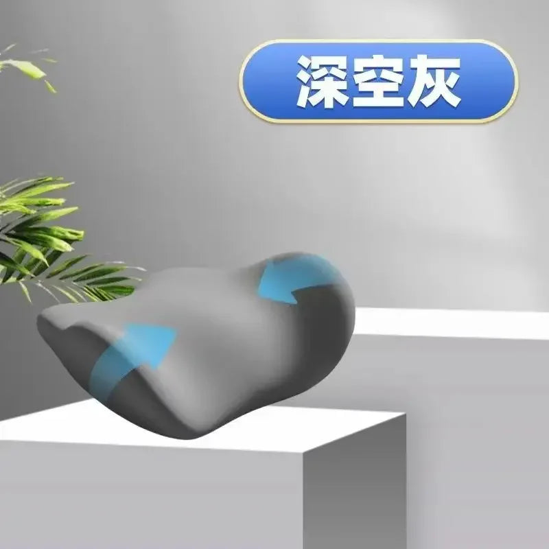 Ergonomic Memory Foam Lumbar Support Sleep Pillow grey by HitMyNeed