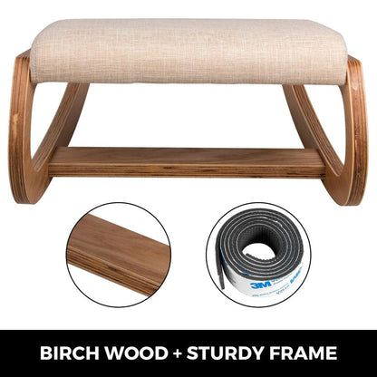 Ergonomic Rocking Wooden Kneeling Office Chair by HitMyNeed