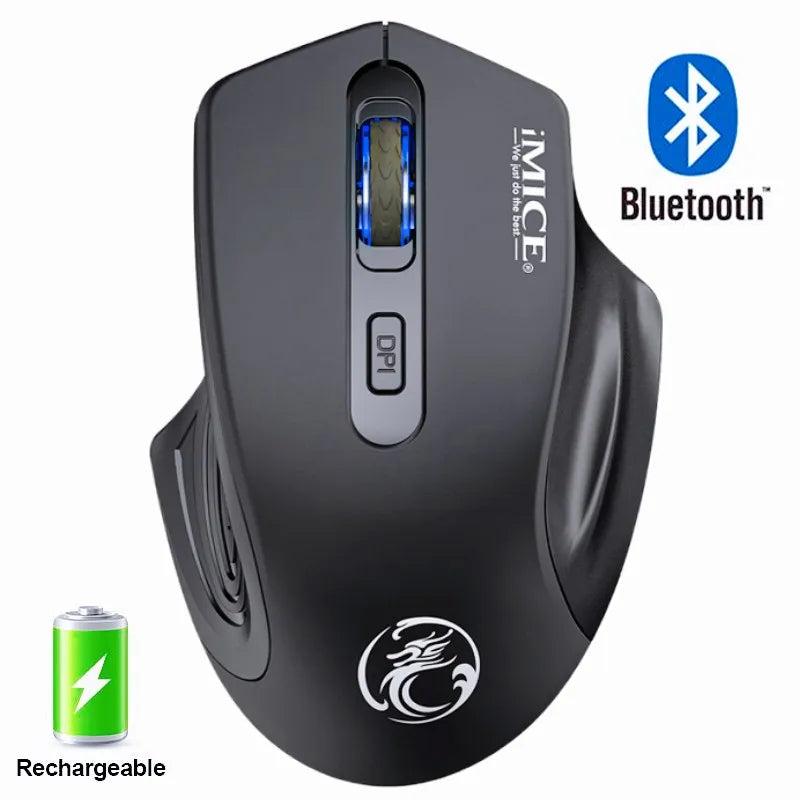 Ergonomic Silent Rechargeable Bluetooth Mouse by HitMyNeed