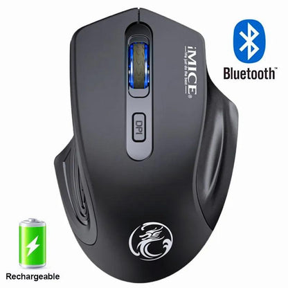 Ergonomic Silent Rechargeable Bluetooth Mouse by HitMyNeed