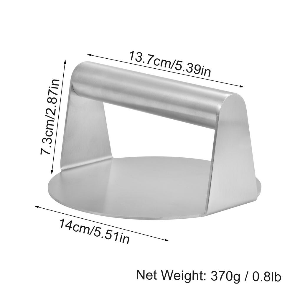 Ergonomic Stainless Steel Burger Smasher Press by HitMyNeed