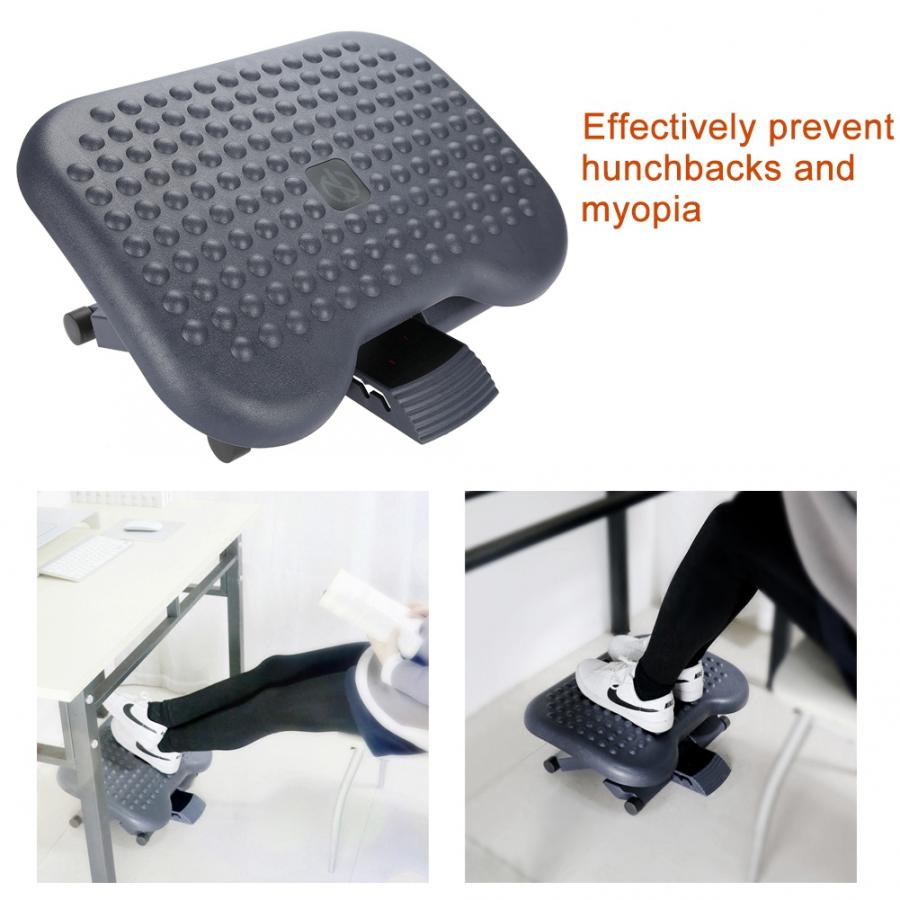 Ergonomic Under Desk Foot Rest, Adjustable Height by HitMyNeed