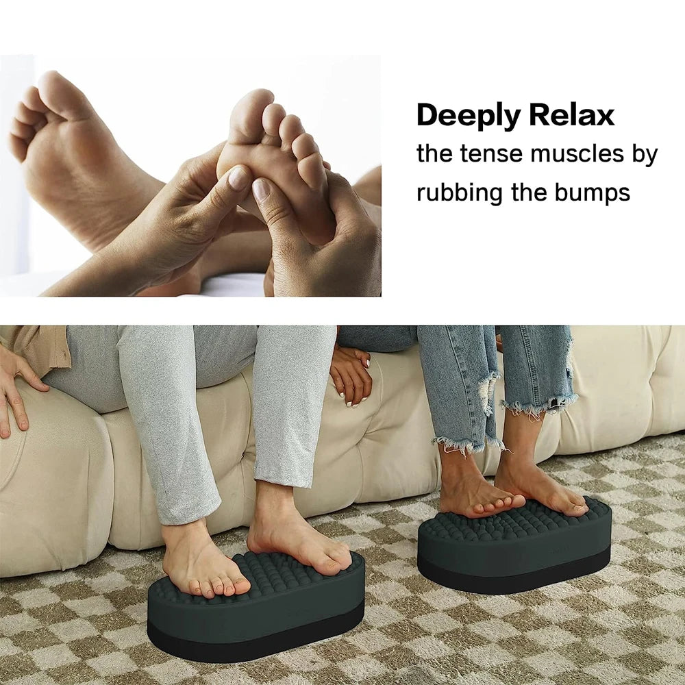 Ergonomic Under Desk Foot Rest with Massage Surface by HitMyNeed