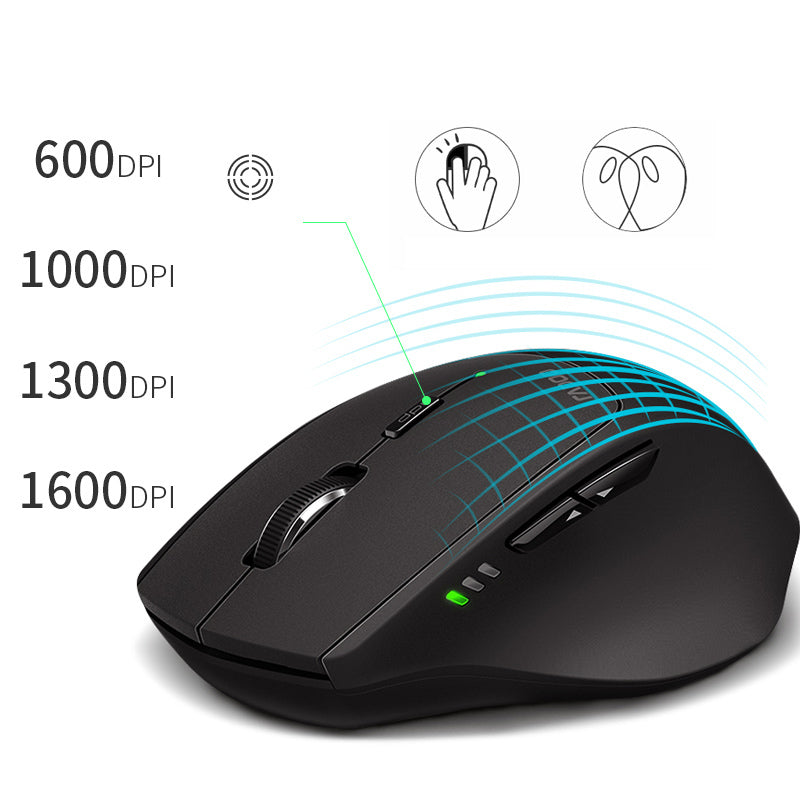 Ergonomic Wireless Mouse with Multi-Device Control by HitMyNeed