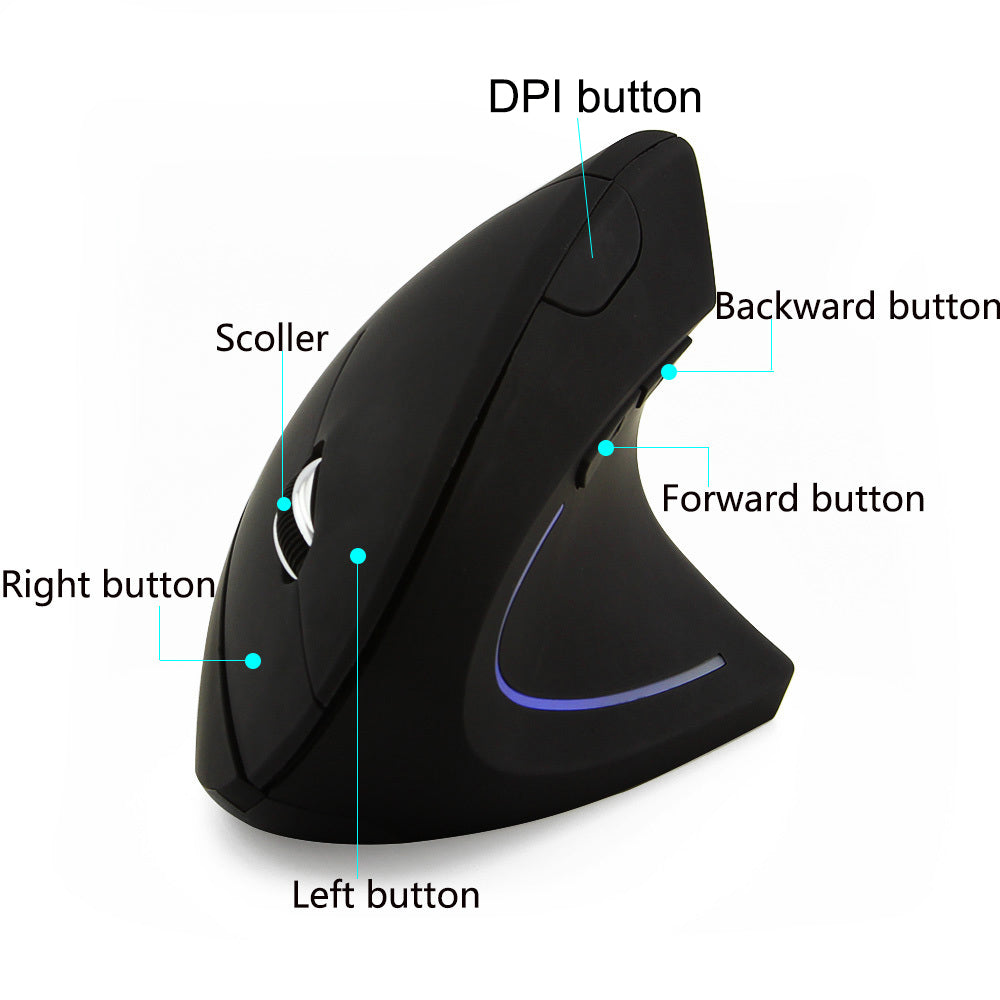 Ergonomic Wireless Vertical Mouse 2.4G by HitMyNeed