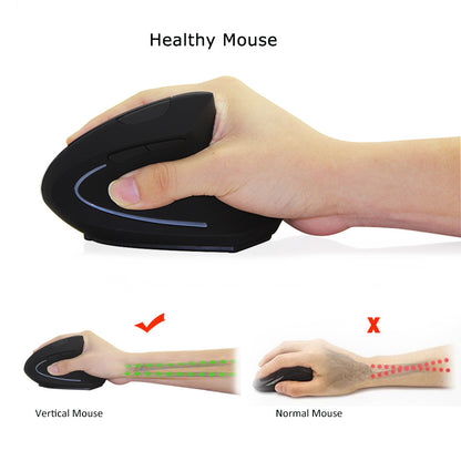 Ergonomic Wireless Vertical Mouse 2.4G by HitMyNeed