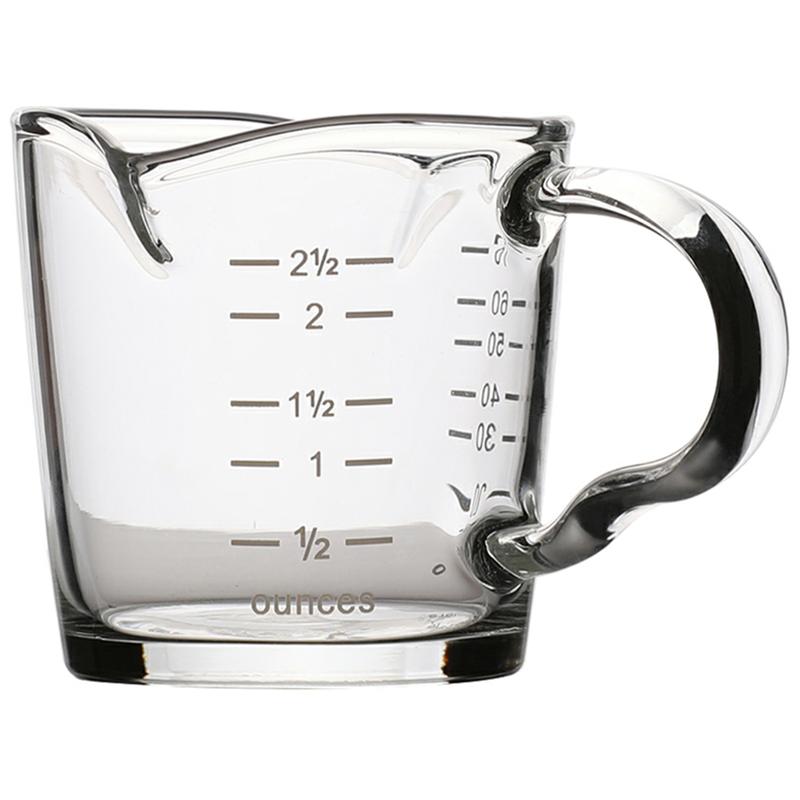 Espresso Measuring Glass 100ml with Handle & Spout by HitMyNeed