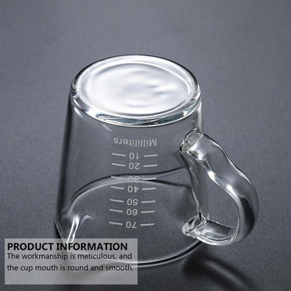 Espresso Measuring Glass 100ml with Handle & Spout by HitMyNeed