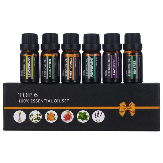 Essential Oil Aromatherapy & Massage Set (6 x 10ml) by HitMyNeed