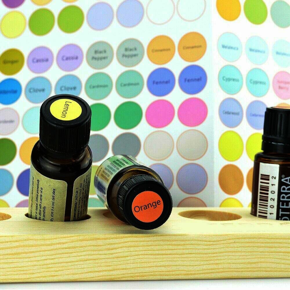 Essential Oil Bottle Cap Labels, 192 Stickers by HitMyNeed