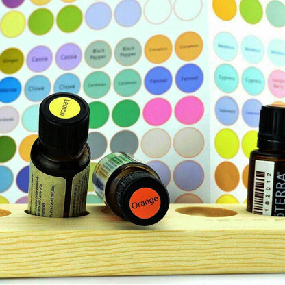 Essential Oil Bottle Cap Labels, 192 Stickers by HitMyNeed