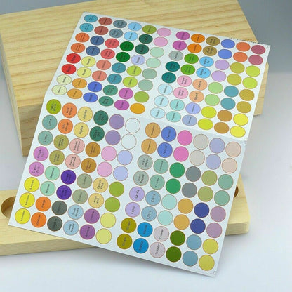 Essential Oil Bottle Cap Labels, 192 Stickers by HitMyNeed