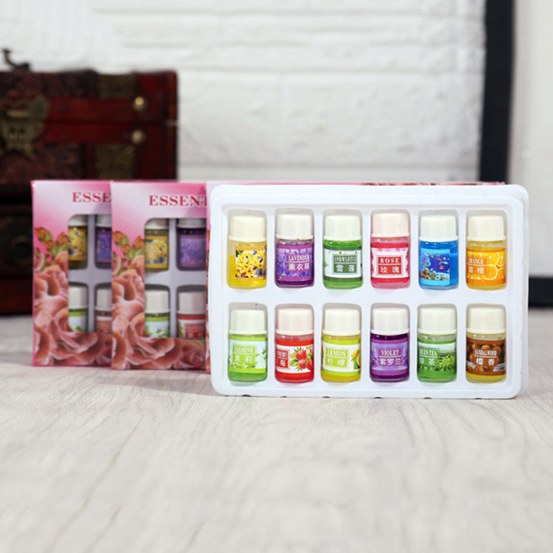 Essential Oils Set for Humidifiers (12 x 3ml) by HitMyNeed