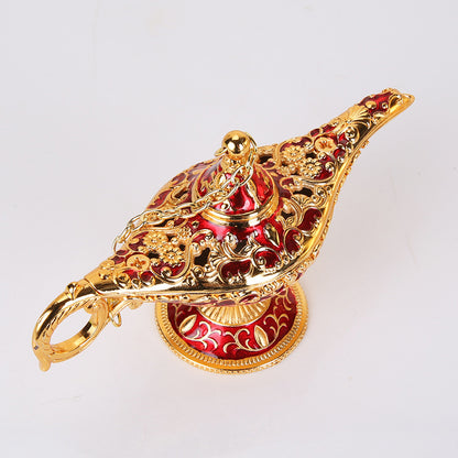 European Retro Aladdin Lamp Metal Aromatherapy Decor 12x6-5cm-200000195 by HitMyNeed